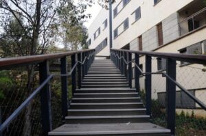 stairway in Zielony Graduate Student Village
